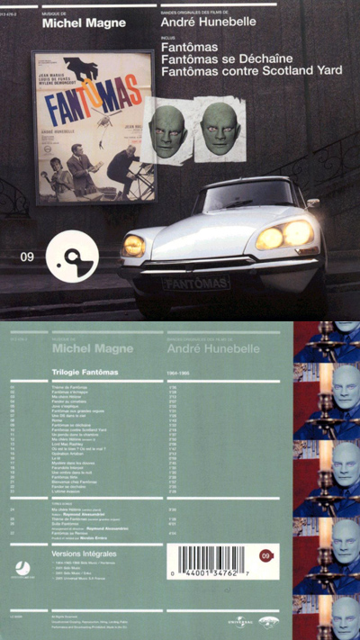 Обложка к CD «Трилогия о Фантомасе»