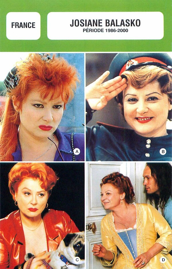 Жозиана Баласко в фильмах 1986-2000