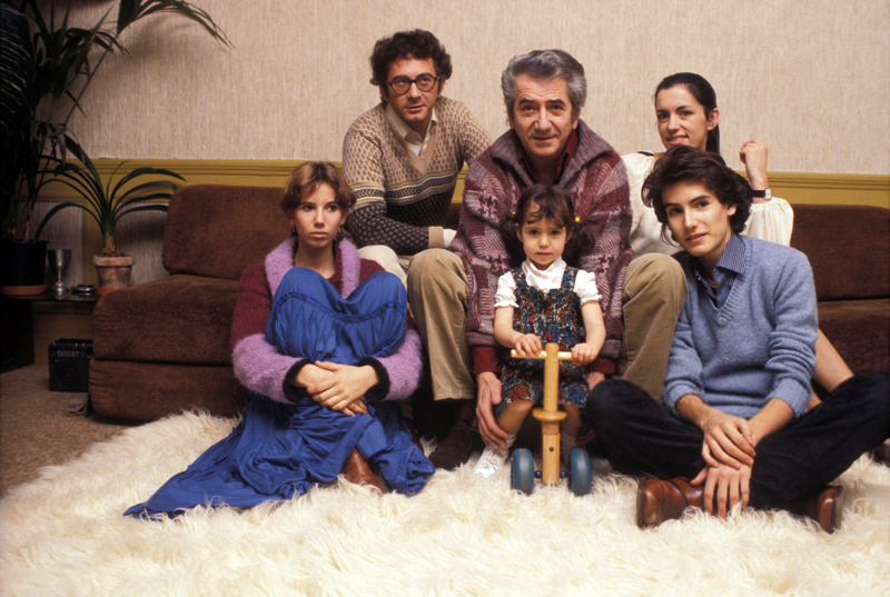 Даниель Желен с семьёй