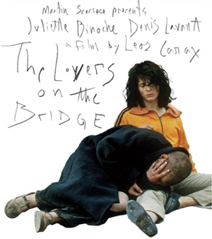 BD обложка к фильму «Влюблённые с Нового моста»