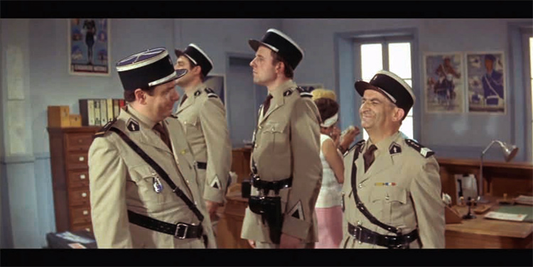Де Фюнес в «жандармских» фильмах.