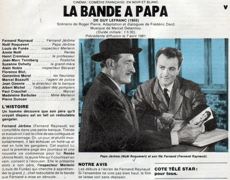 Постер к фильму «La bande à papa»